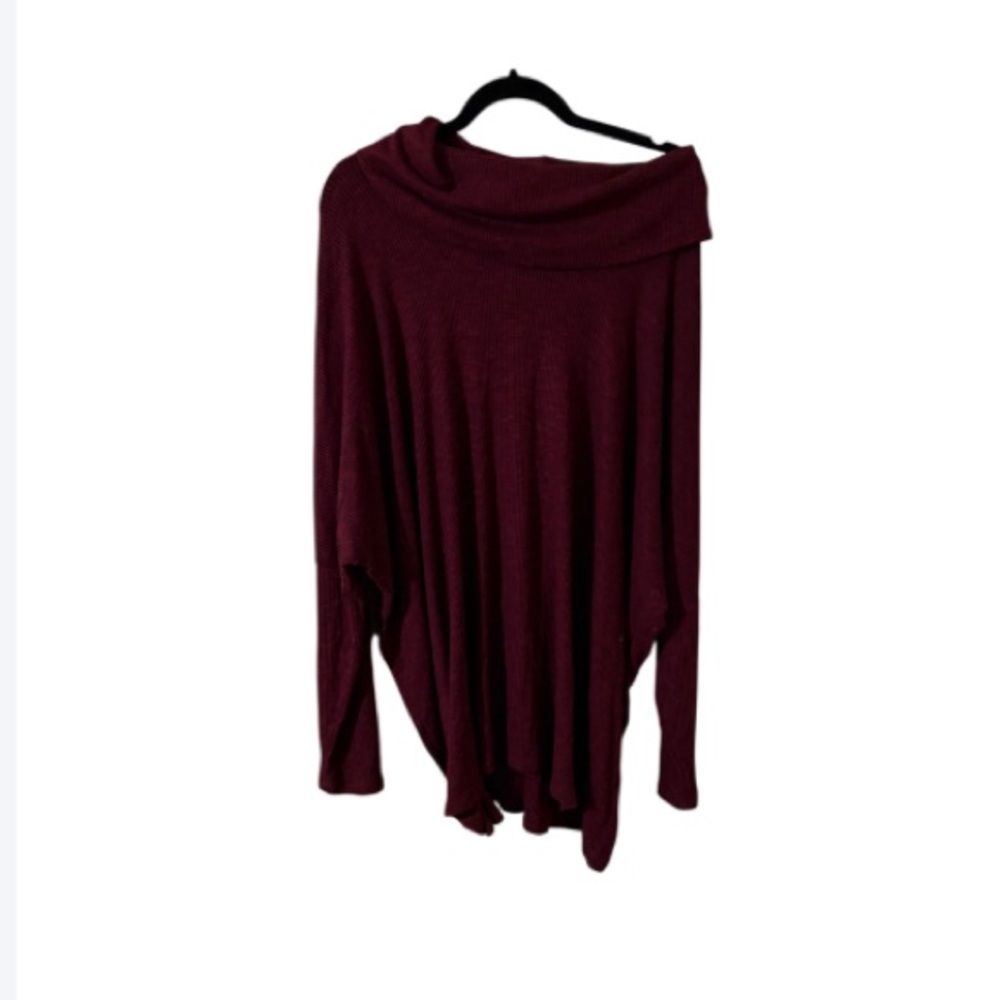 Lane Bryant Burgundy Off-Shoulder Sweater 18/20 NWOT.